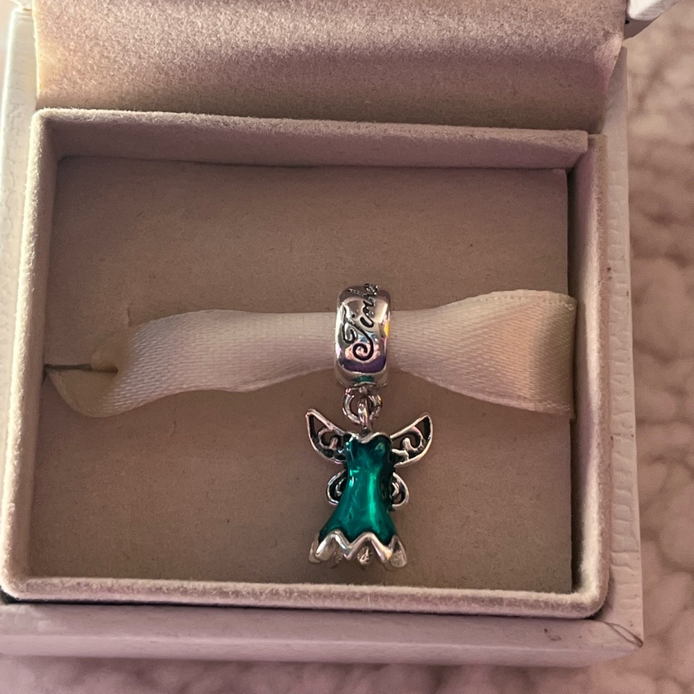 Tinker bell Charm For Pandora Bracelet, Fully stamped S925